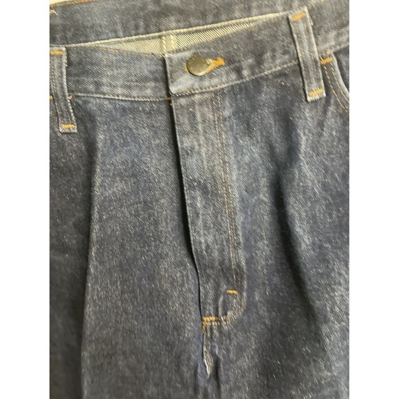 Rustler #87624NV Size 40x30, Cotton Denim 5-Pocket Styling Flat Front BLUE JEANS - Picture 5 of 8